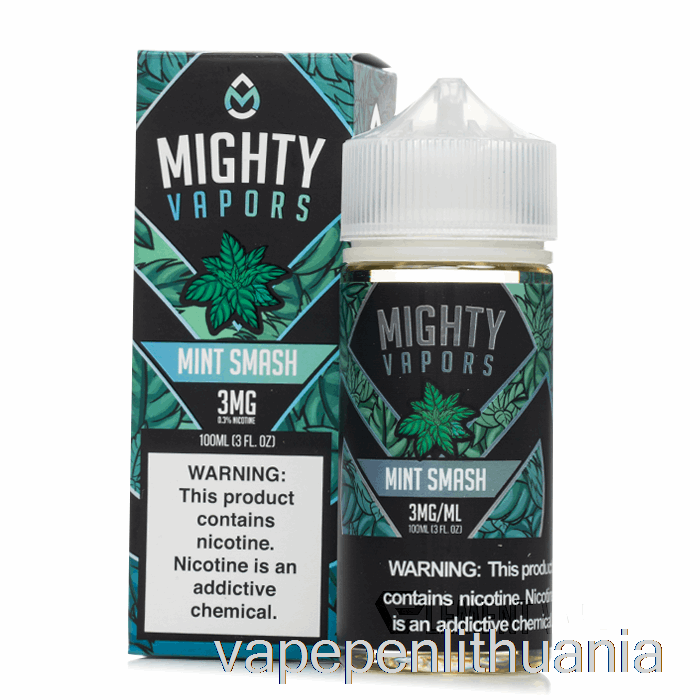 Mėtų Smash - Galingi Garai - 100ml 3mg Vape Skystis